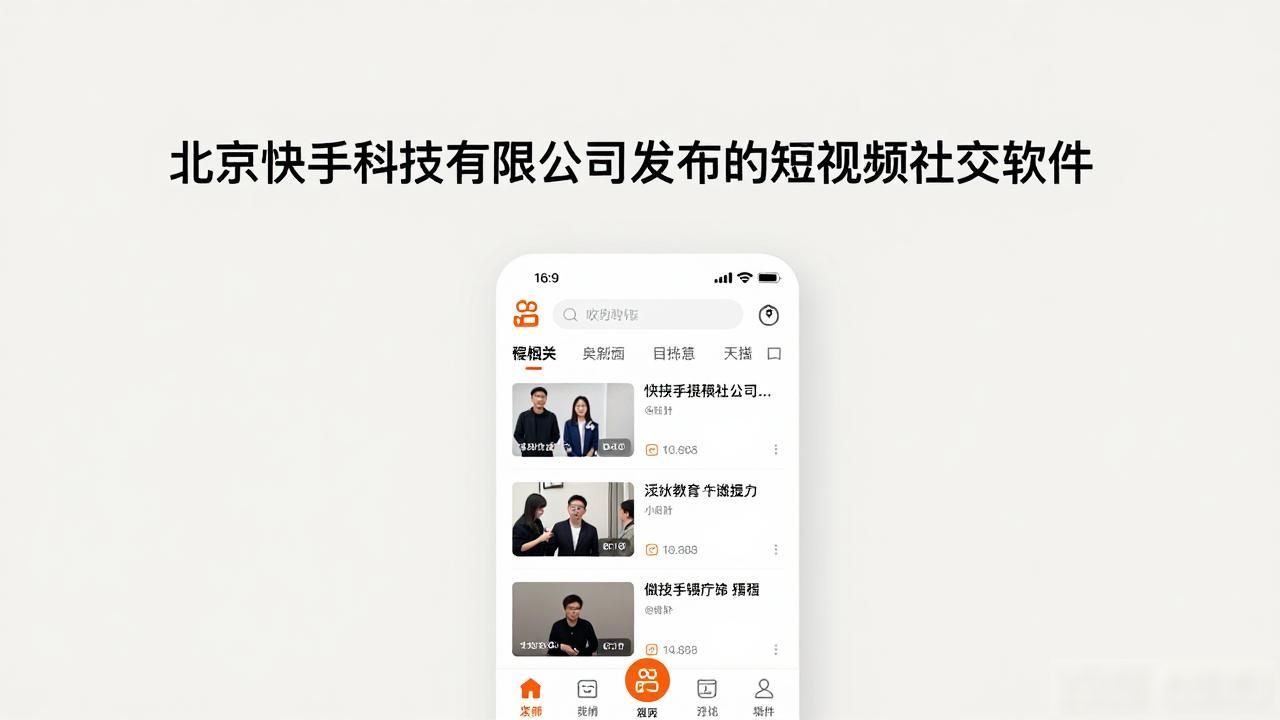 北京快手科技有限公司发布的短视频社交软件