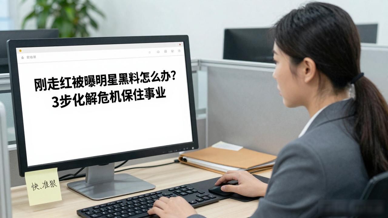 刚走红被曝明星黑料怎么办？3步化解危机保住事业