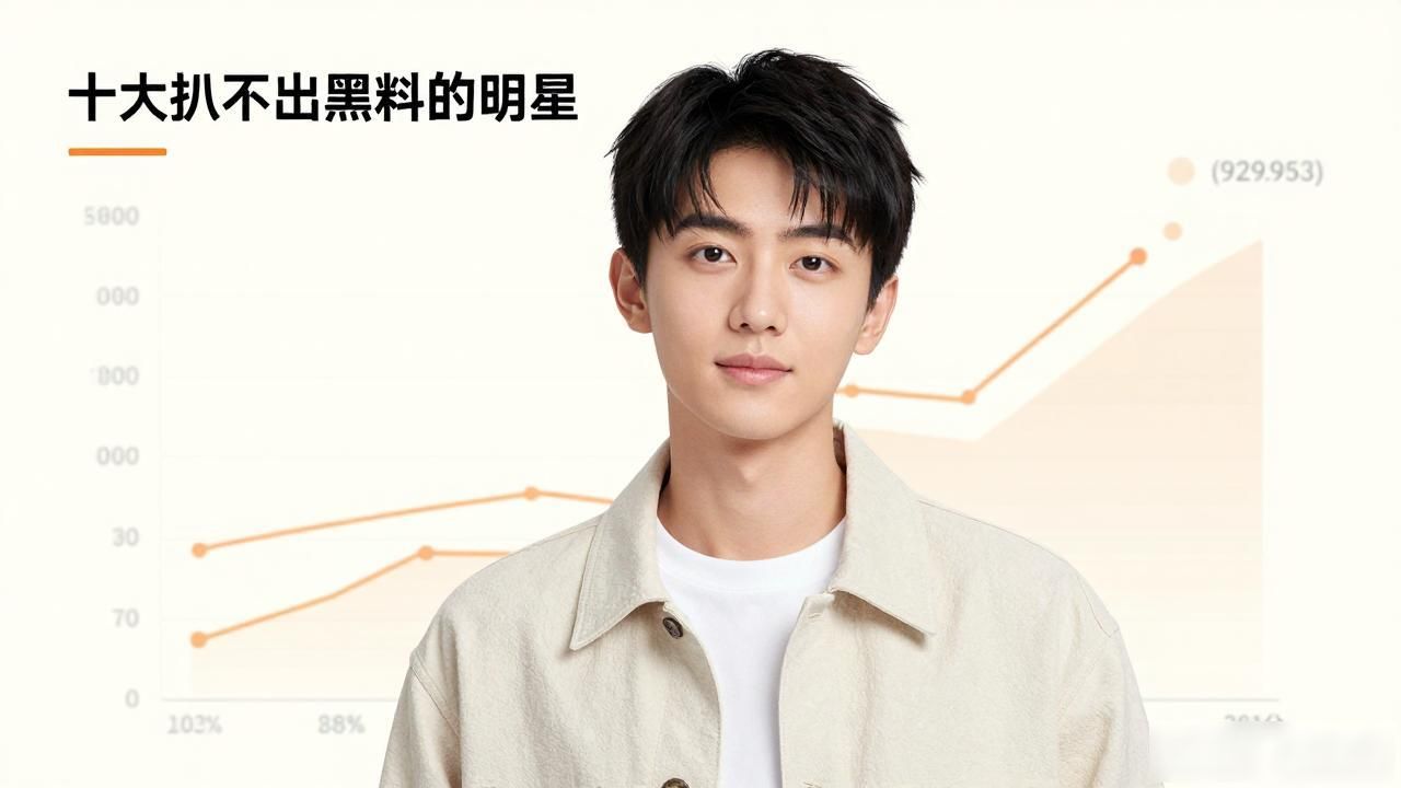 十大扒不出黑料的明星图片，这些艺人的干净让人意外